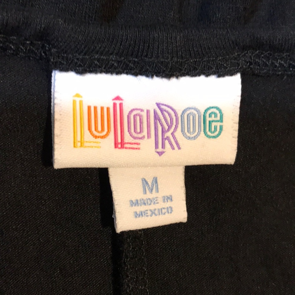 Lularoe Solid Black Carly Medium - image 5